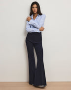 Veronica Beard Arden Flared Pant - Navy