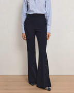 Veronica Beard Arden Flared Pant - Navy
