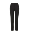 Veronica Beard Black slim-fit trousers with a flat front and