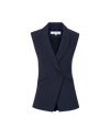 Veronica Beard Ciel Tailored Vest - Navy