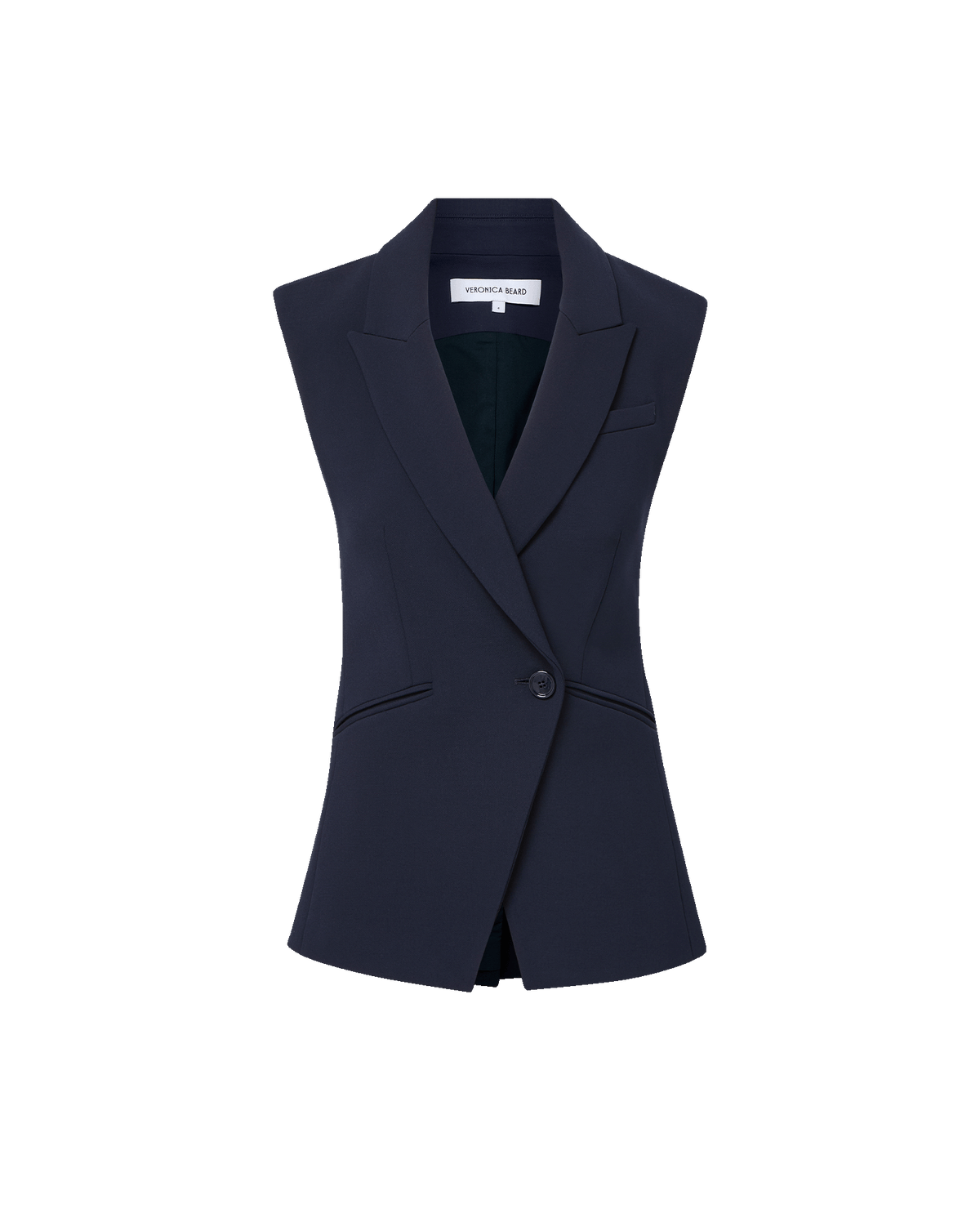 Ciel Tailored Vest in Navy | Veronica Beard CA