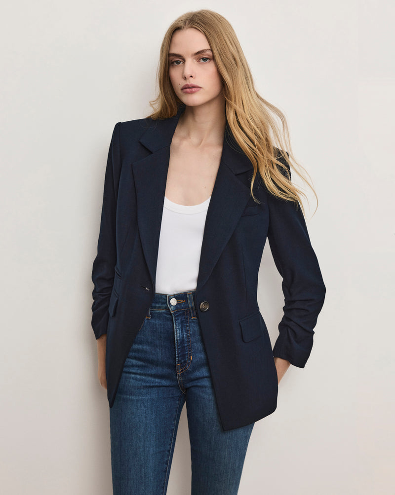 Veronica Beard Battista Dickey Jacket - Navy