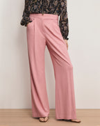 Veronica Beard Marbeau Wide-Leg Pant - Petal