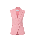 Veronica Beard Ciel Tailored Vest - Petal