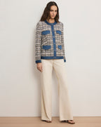 Veronica Beard Ainslie Tweed Jacket - Navy Multi
