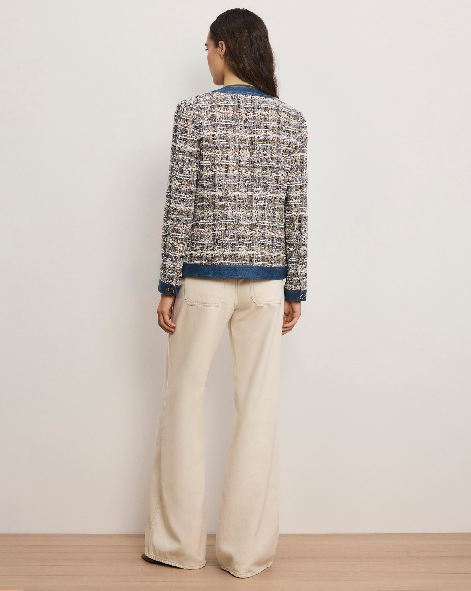 Veronica Beard Ainslie Tweed Jacket - Navy Multi