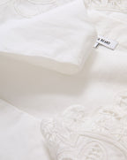 Veronica Beard Shanice Lace-Trim Mini Dress - White