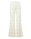 Veronica Beard Komi Eyelet Pant - Dove White