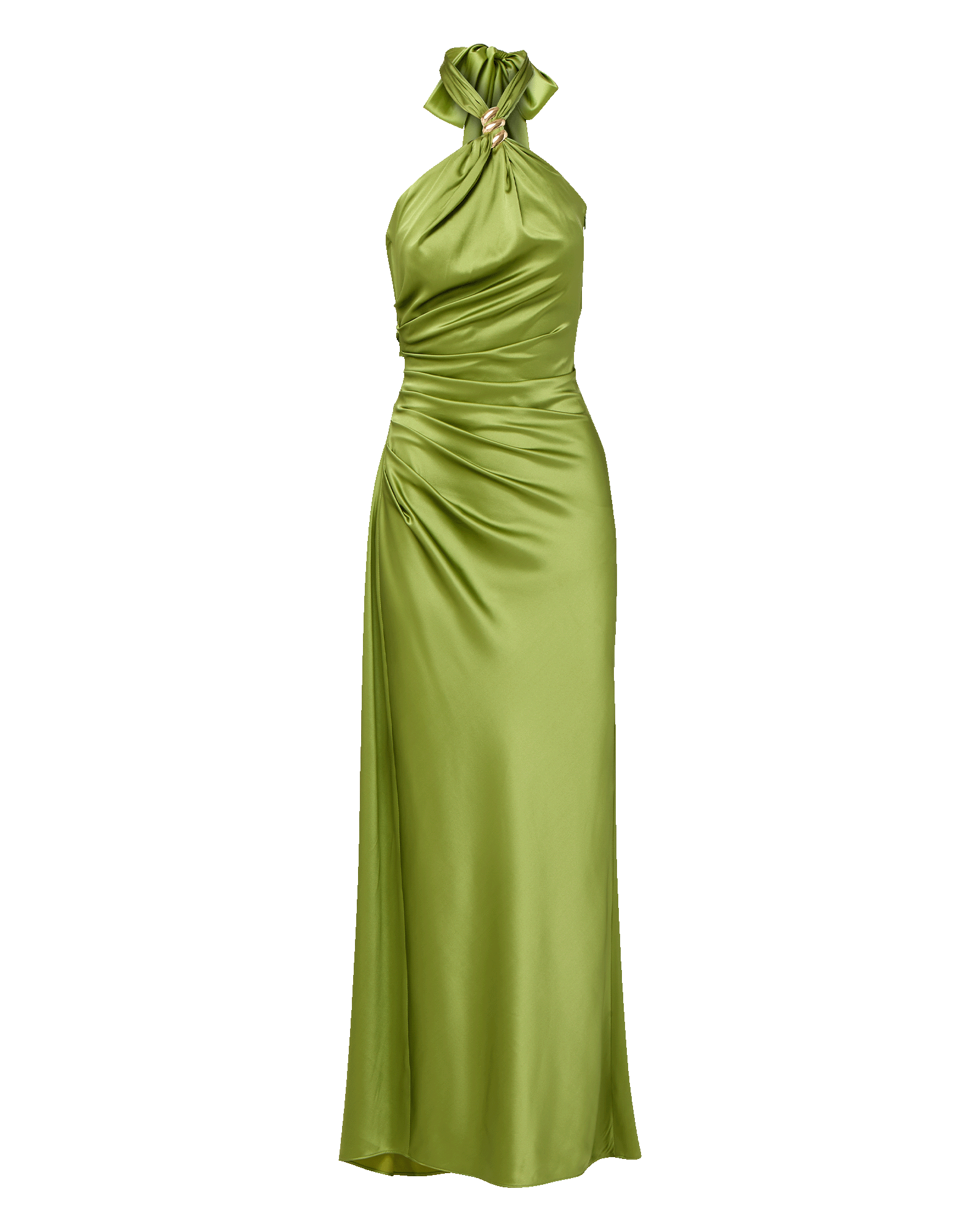 Veronica Beard Izaren Halter Maxi Dress - Cactus
