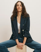Veronica Beard Chesterfield Dickey Jacket - Navy