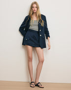 Veronica Beard Chesterfield Dickey Jacket - Navy