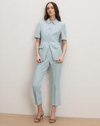 Veronica Beard Bodie Jacquard Jacket - Blue Stream