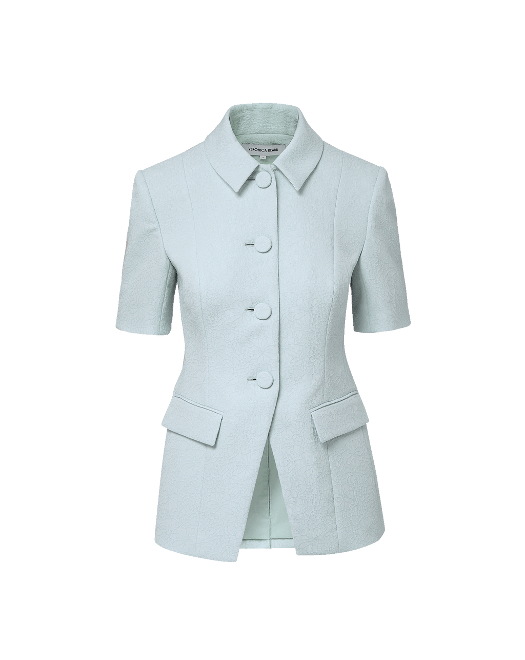 Veronica Beard Bodie Jacquard Jacket - Blue Stream