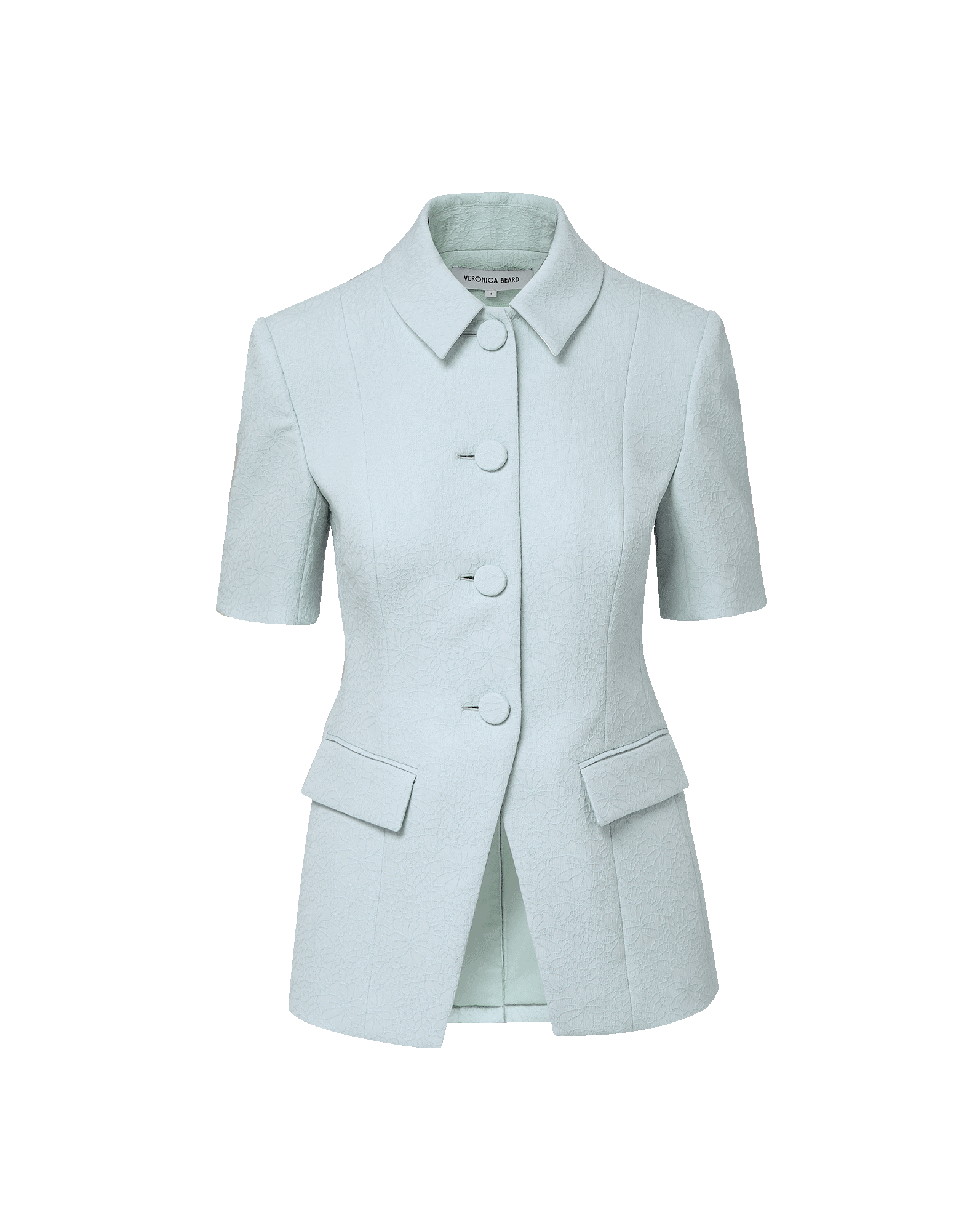 Veronica Beard Bodie Jacquard Jacket - Blue Stream