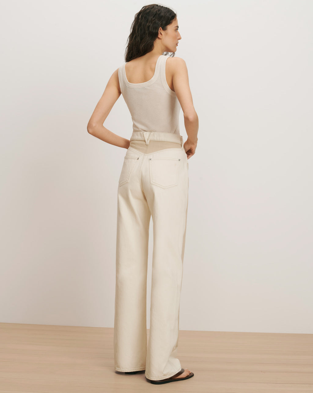 Veronica Beard Belvedere Knit Tank Top - Ecru