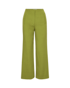 Veronica Beard Dova Wide-Leg Linen Pant - Cactus