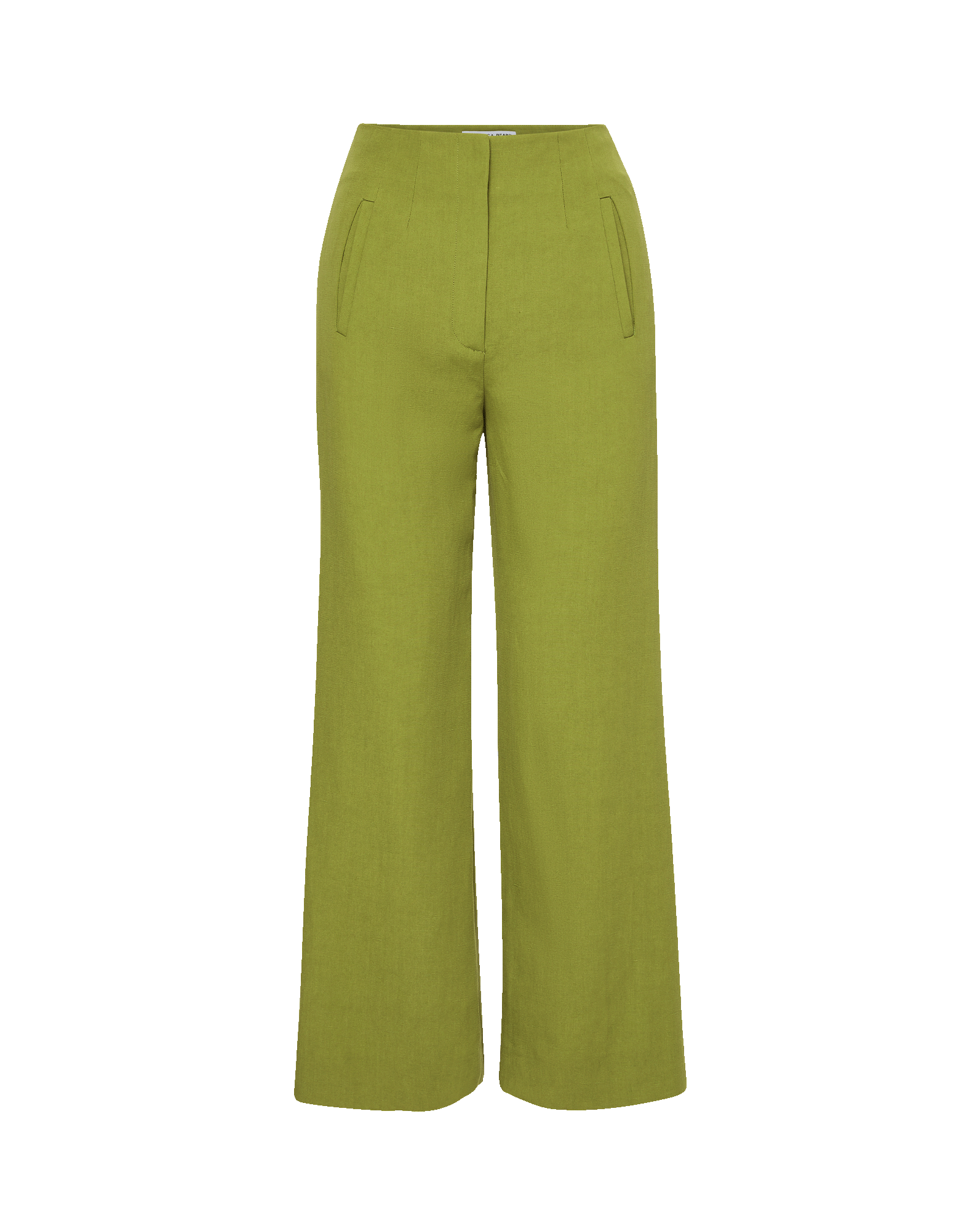 Veronica Beard Dova Wide-Leg Linen Pant - Cactus