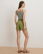 Veronica Beard Gables Linen Short - Cactus