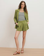 Veronica Beard Gables Linen Short - Cactus