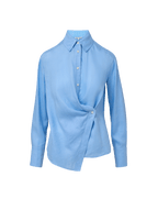 Veronica Beard Perezzi Button-Down Shirt - Blue Jay