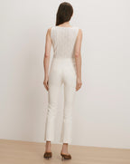 Veronica Beard Althea Kick-Flare Pant - Dove White