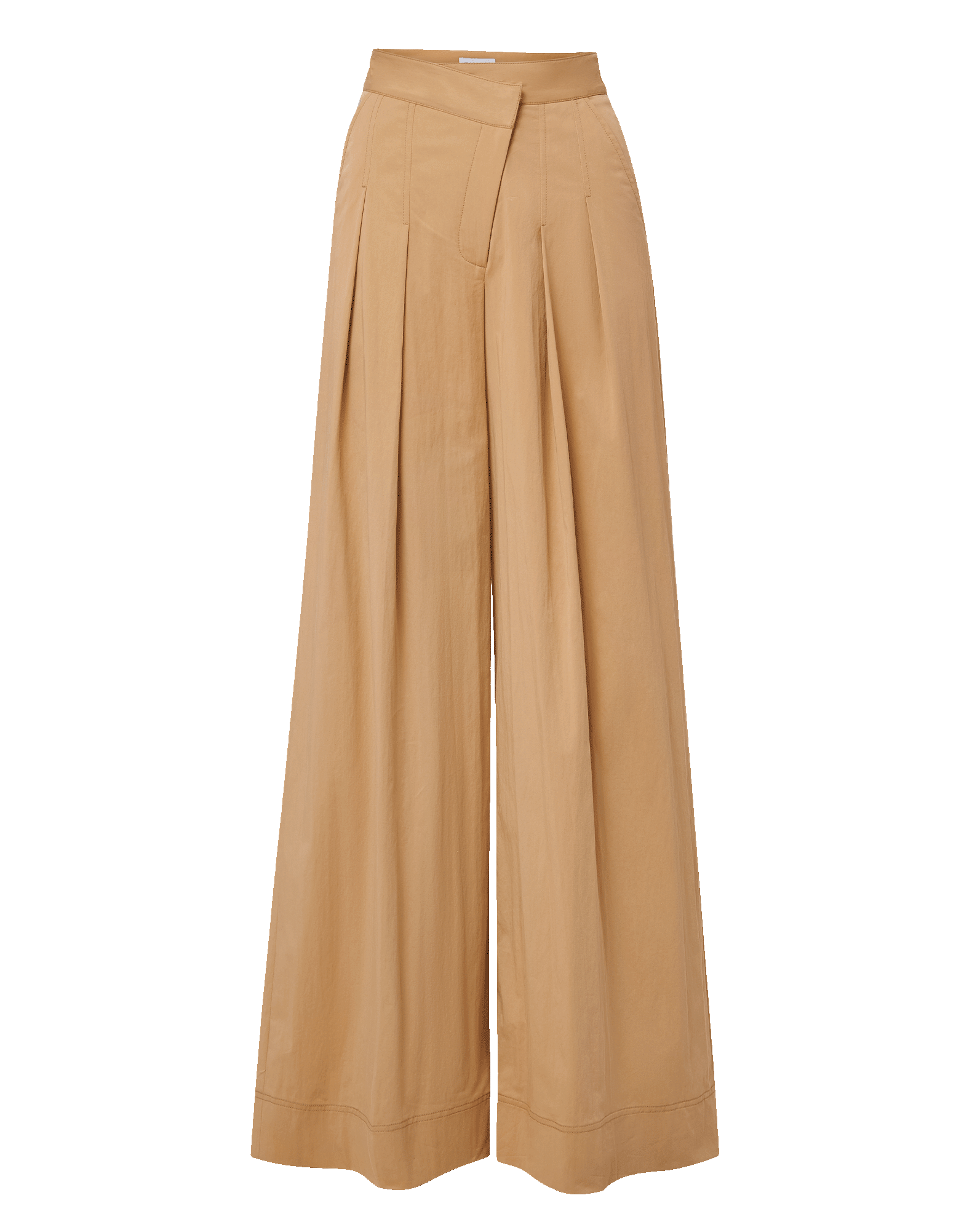 Veronica Beard Heron Crossover Waistband Pant - Khaki