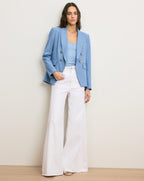 Veronica Beard Dash Leather Belt - Off-White
