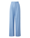 Veronica Beard Heyser Wide-Leg Pant - Blue Jay/Dove White