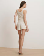 Veronica Beard Jazmin Tweed Short - Ecru