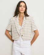 Veronica Beard Montenegro Tweed Jacket - Ecru Multi