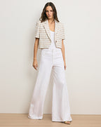 Veronica Beard Montenegro Tweed Jacket - Ecru Multi