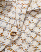 Veronica Beard Montenegro Tweed Jacket - Ecru Multi