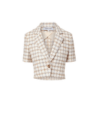 Veronica Beard Montenegro Tweed Jacket - Ecru Multi