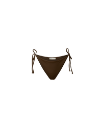 Veronica Beard Brown bikini bottom with side ties.