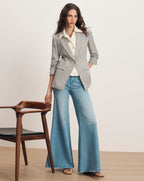 Veronica Beard Clayton Gingham Dickey Jacket - Acorn Multi