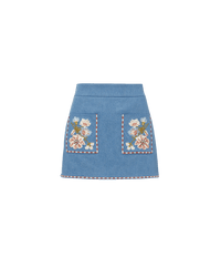 Veronica Beard Pallas Skirt - Sea Glare