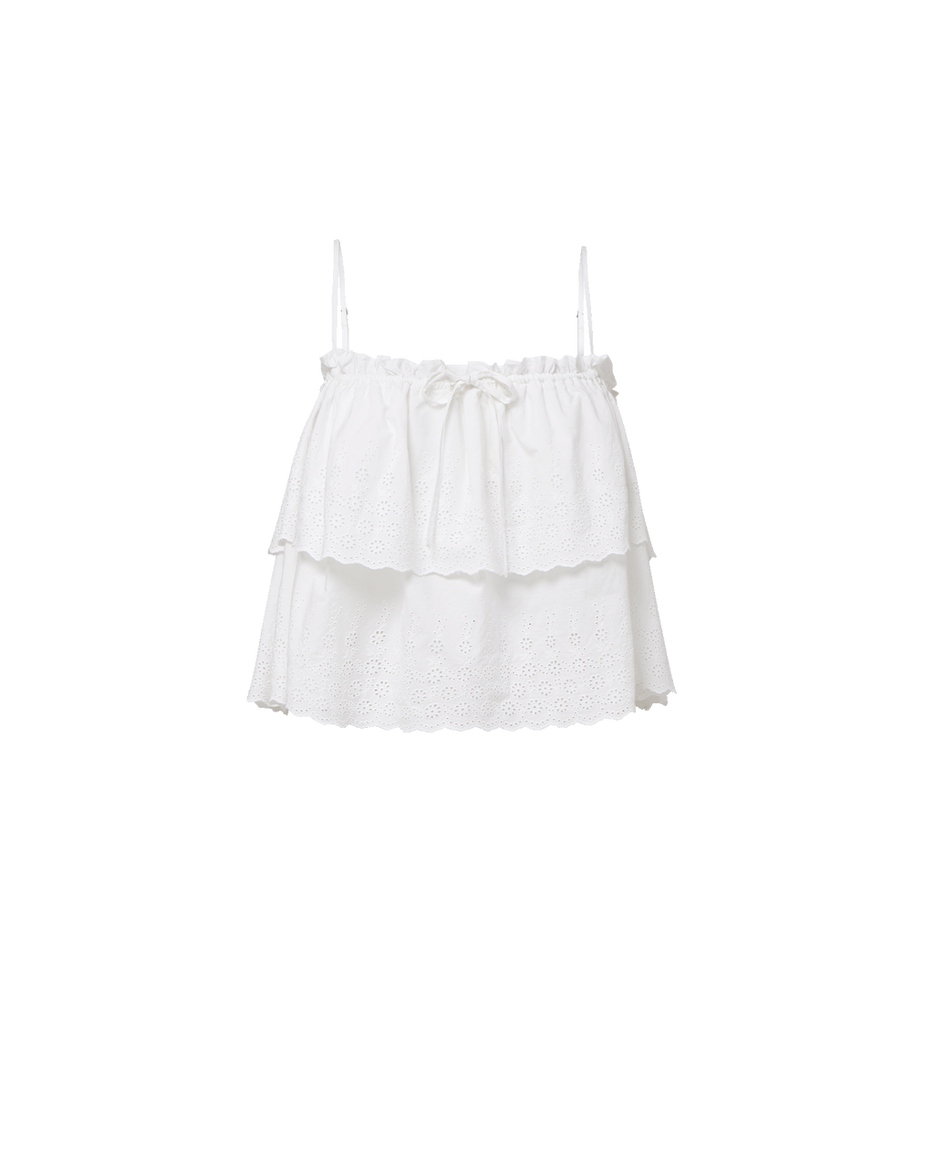 Veronica Beard Oseanna Eyelet Camisole - White