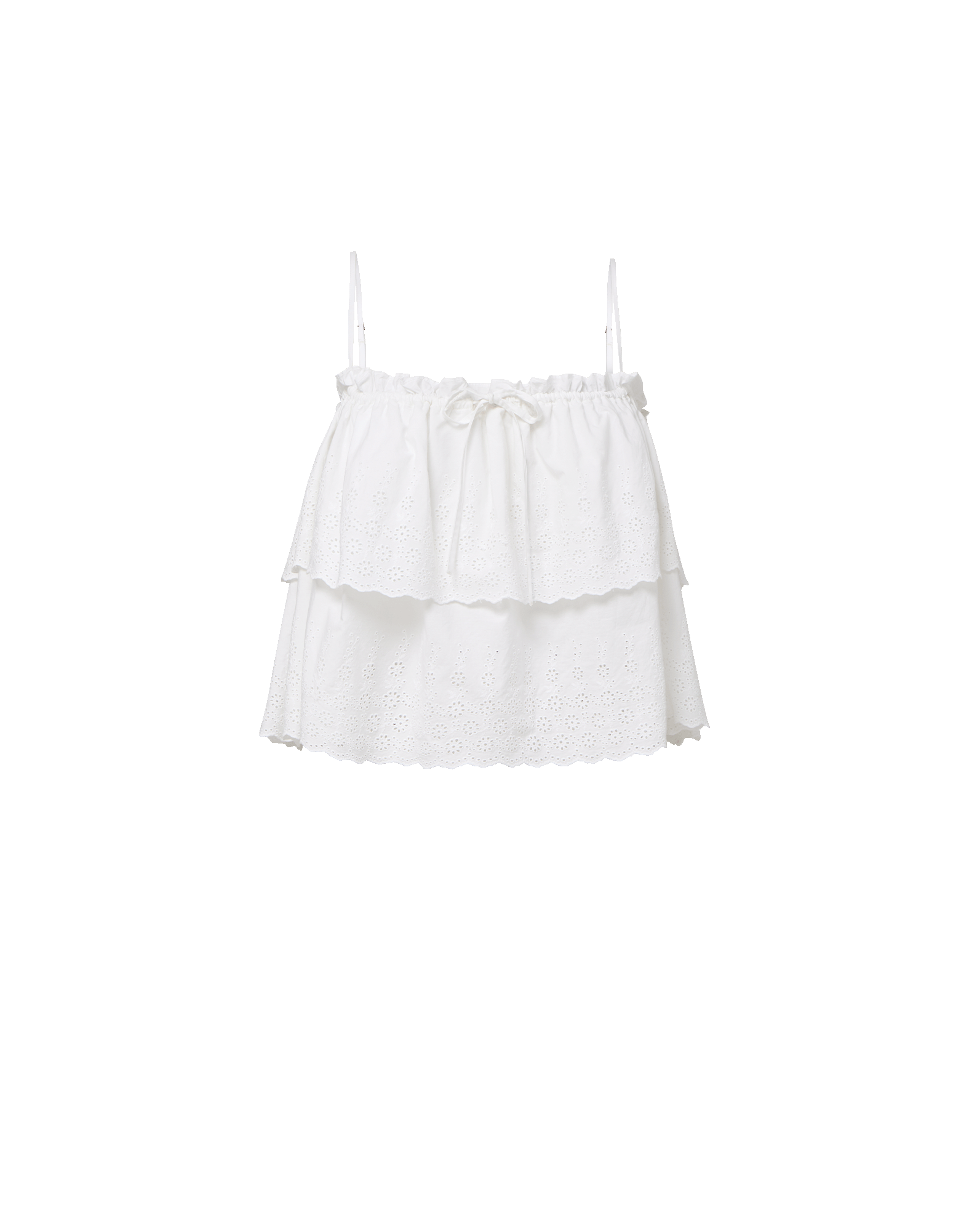 Veronica Beard Oseanna Eyelet Camisole - White
