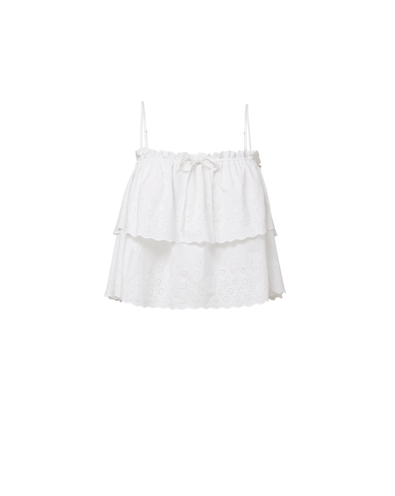 Veronica Beard Oseanna Eyelet Camisole - White