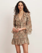 Veronica Beard Bram Dress - Muted Clay Multi