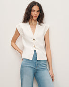 Veronica Beard Isador Vest - White
