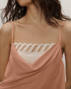 Veronica Beard Lumora Silk-Blend Camisole - Light Clay