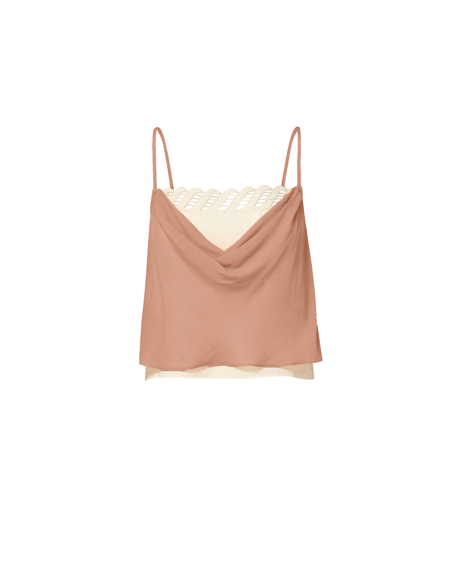 Veronica Beard Lumora Silk-Blend Camisole - Light Clay