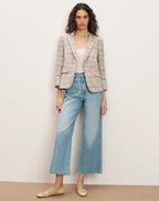 Veronica Beard Schoolboy Plaid Dickey Jacket - Muted Clay Multi