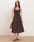 Veronica Beard Jolie Dress - Dark Mocha