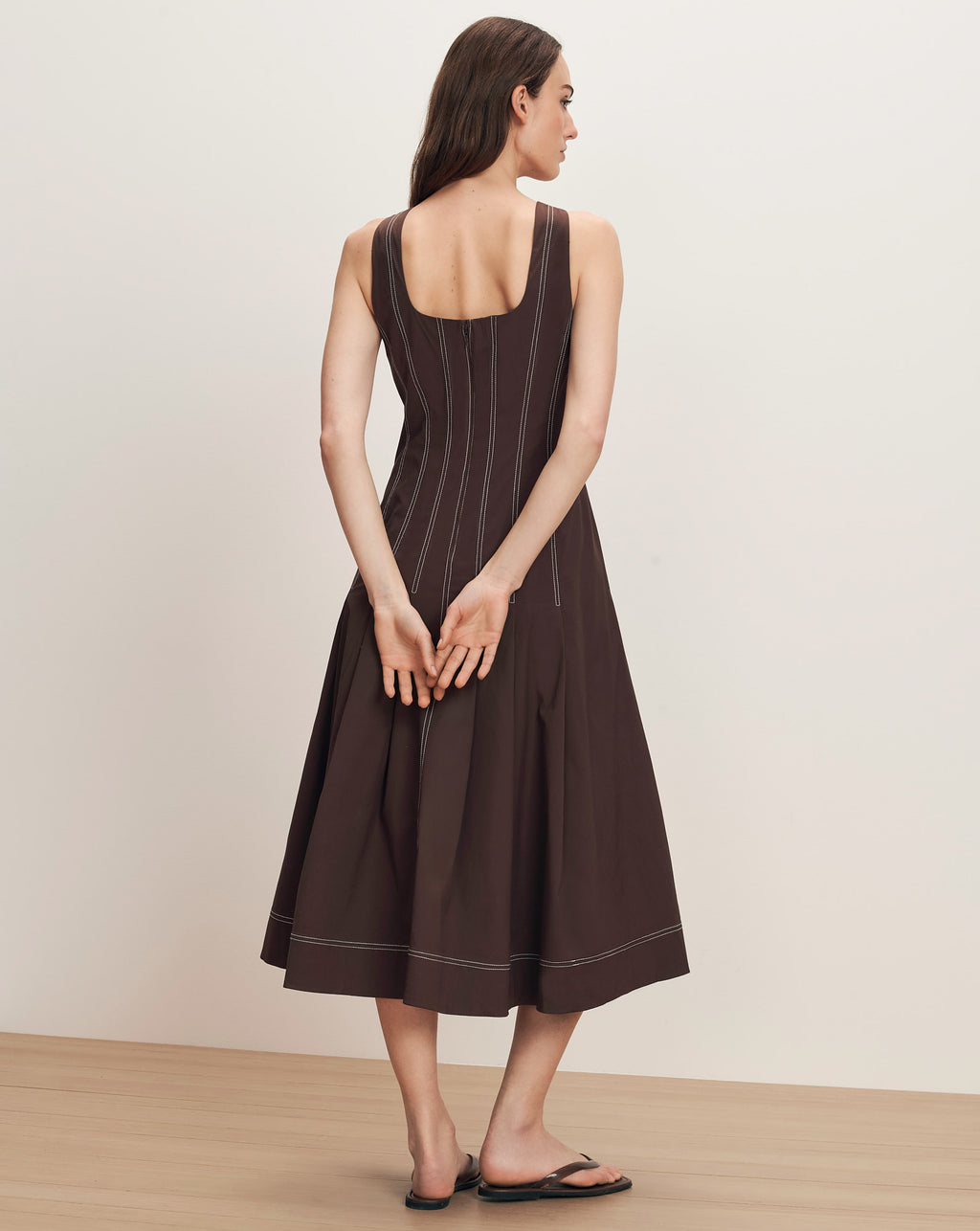 Veronica Beard Jolie Dress - Dark Mocha