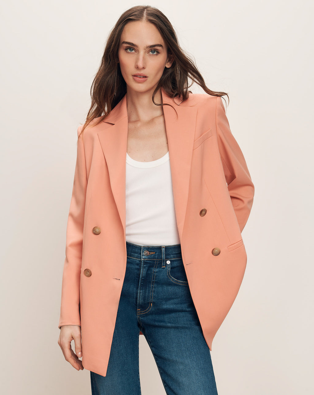 Veronica Beard Fairchild Dickey Jacket - Muted Clay