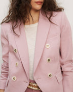 Veronica Beard Miller Seersucker Dickey Jacket - Pale Orchid Haze