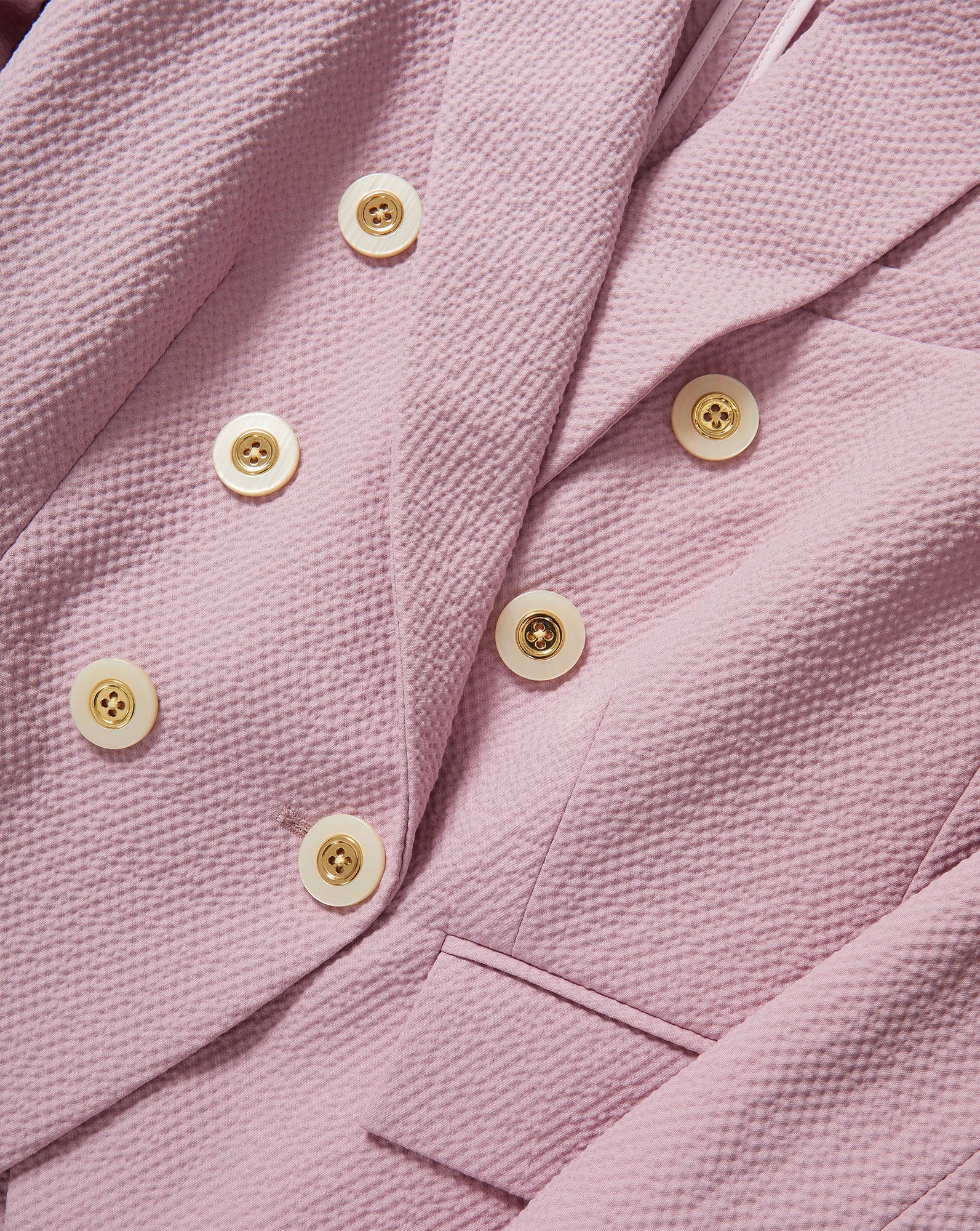 Veronica Beard Miller Seersucker Dickey Jacket - Pale Orchid Haze