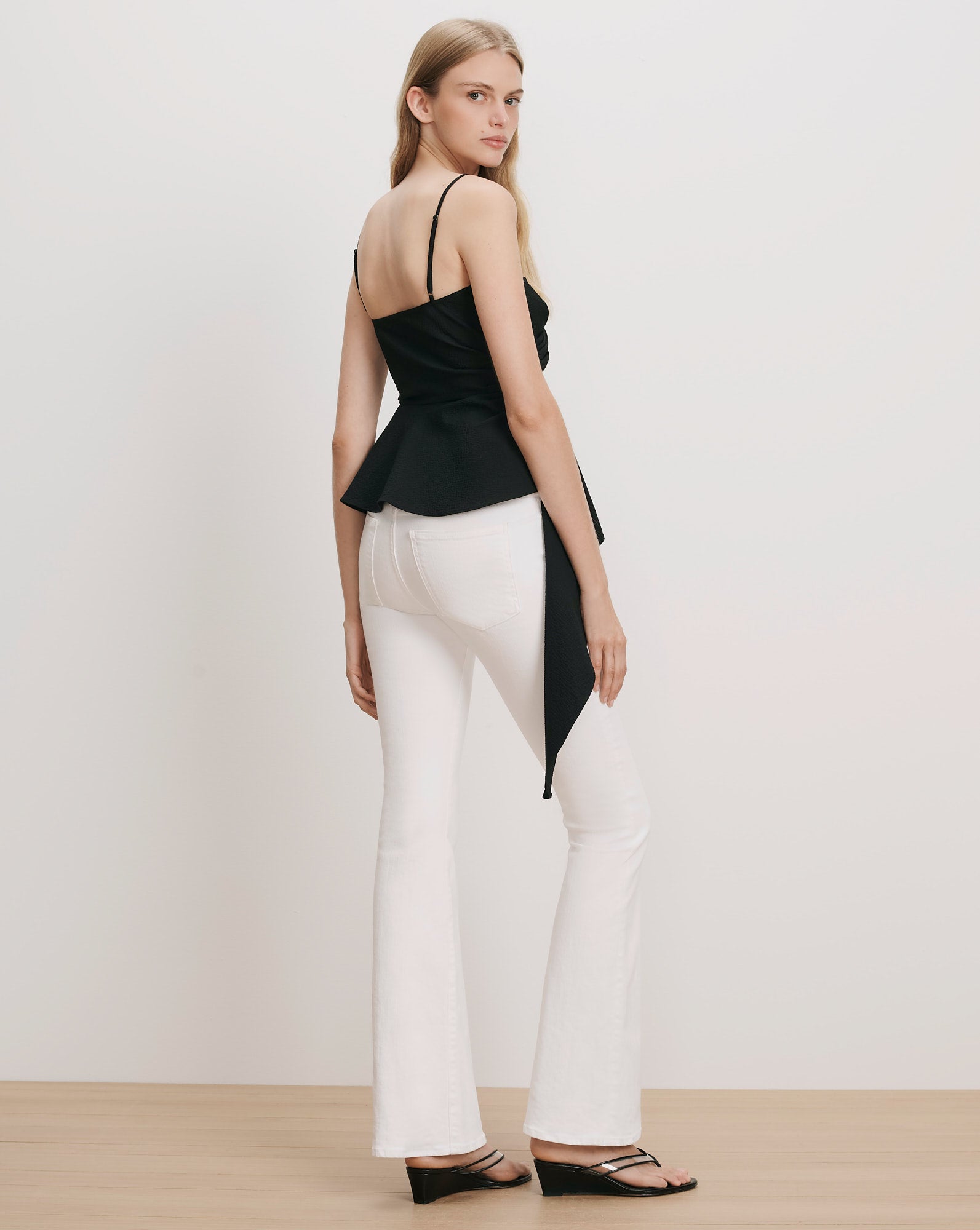 Veronica Beard Solange Wrap Top - Black